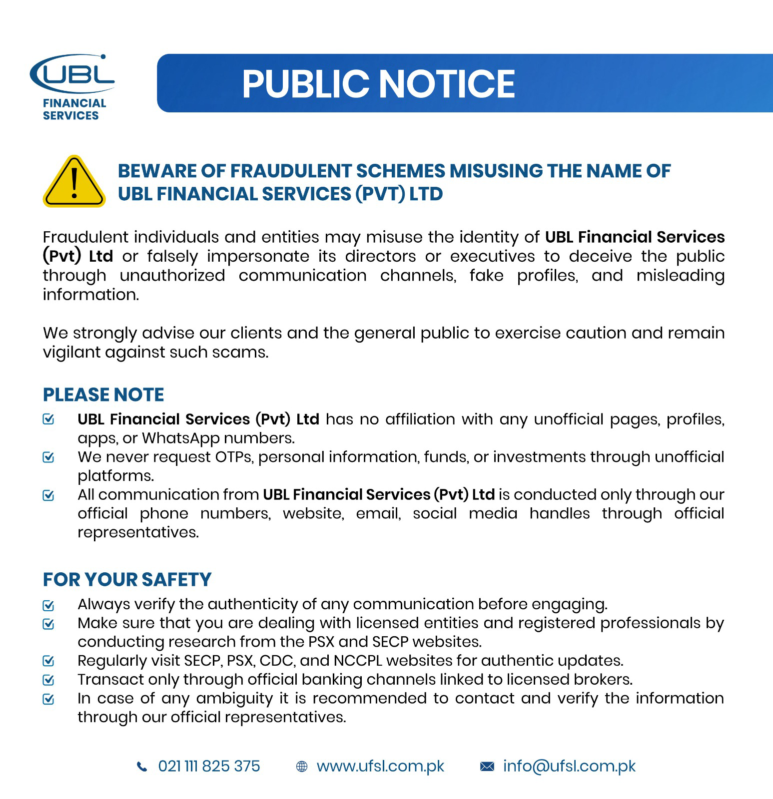 Important Announcement